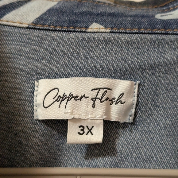 NWT Love Print Stretch Jean Jacket ❤️ - Picture 3 of 12